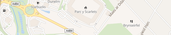 Karte Parc y Scarlets Llanelli