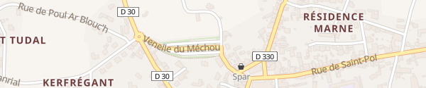 Karte Place du Mechou Plouescat