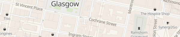 Karte Cochrane St. Car Club Glasgow