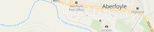Karte Riverside Car Park Aberfoyle