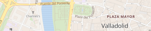 Karte Plaza del Poniente Valladolid