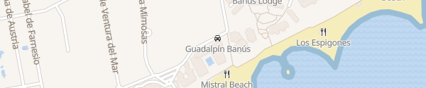 Karte Gran Hotel Guadalpin Banus Puerto Banús