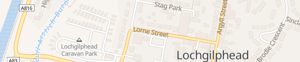 Karte Lorne Street Car Park Lochgilphead