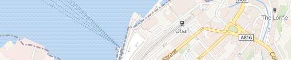 Karte Ferry Terminal Oban