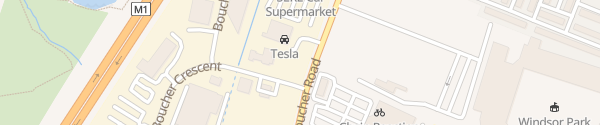 Karte Supercharger Service Center Belfast