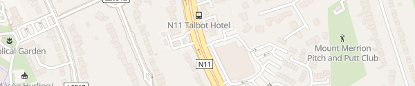 Karte Talbot Hotel Stillorgan Blackrock