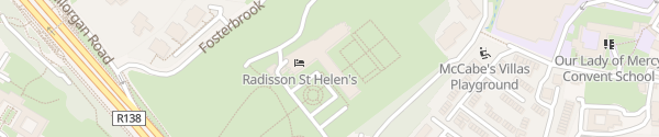 Karte Radisson Blu St Helen's Blackrock