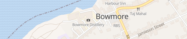 Karte Bowmore Distillery Bowmore