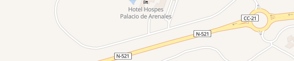 Karte Hospes Palacio de Arenales & Spa Caceres