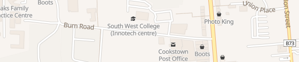 Karte South West College Cookstown