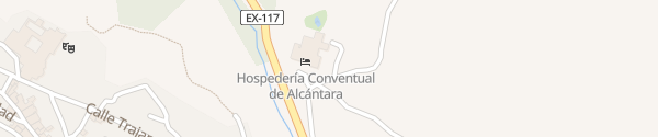 Karte Hospedería Conventual de Alcántara Alcantára