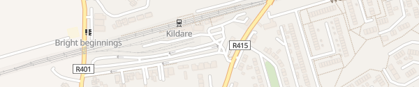 Karte Irish Rail Station Kildare
