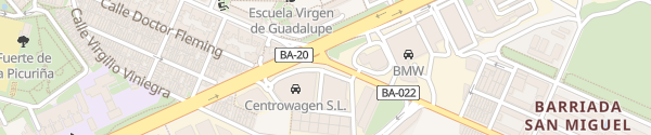 Karte Centrowagen Badajoz