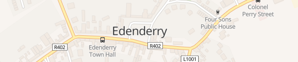 Karte O'Connell Square Edenderry