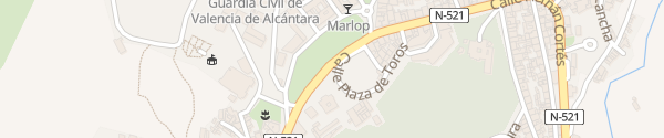 Karte Plaza de Toros Valencia de Alcántara
