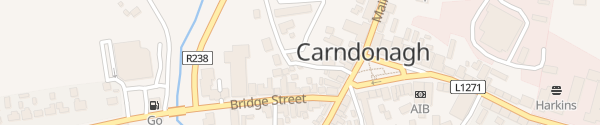 Karte Public Car Park Carndonagh