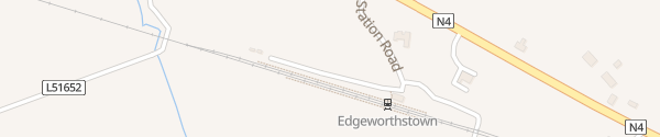 Karte Irish Rail Train Station Edgeworthstown