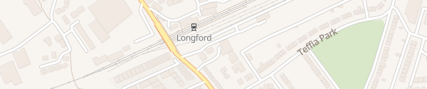 Karte Irish Rail Station Longford
