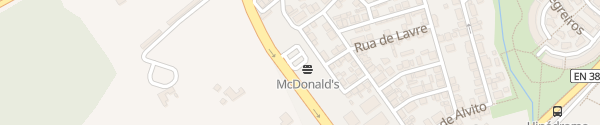 Karte McDonald's Évora