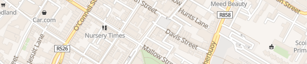 Karte Pery Street Limerick