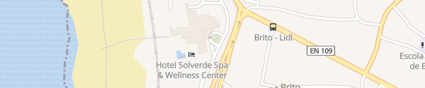 Karte Hotel Solverde Spa & Wellness Center São Félix da Marinha
