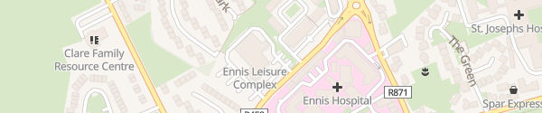 Karte Active Ennis Leisure Complex Ennis