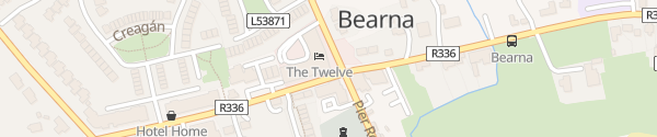 Karte The Twelve Hotel Bearna
