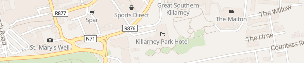 Karte Killarney Park Hotel Killarney