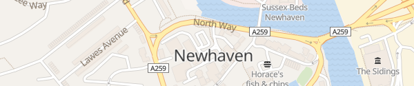 Karte Lower Case Car Park Newhaven