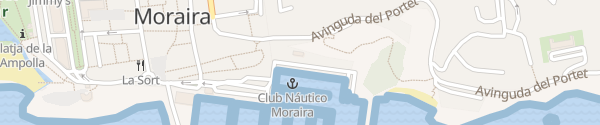 Karte Club Nautico Moraira Moraira