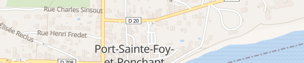 Karte Place du 8 Mai 1945 Port-Sainte-Foy-et-Ponchapt