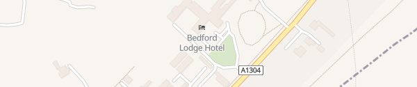 Karte Bedford Lodge Hotel Newmarket Suffolk