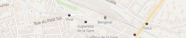 Karte Gare Bergerac