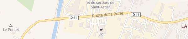 Karte Lidl Saint-Astier