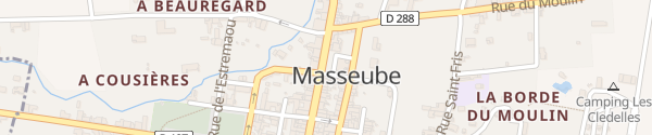 Karte Place Daste Masseube