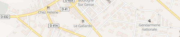 Karte Place de la Promenade Boulogne-sur-Gesse