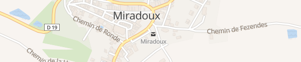 Karte Place du Foirail Miradoux