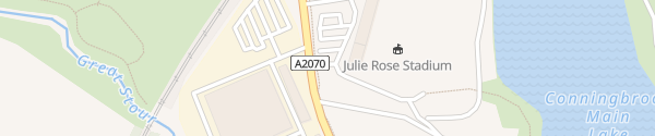 Karte Julie Rose Stadium Ashford