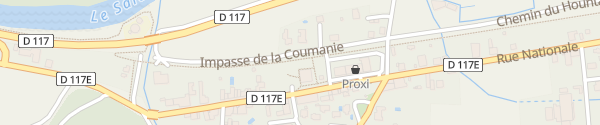 Karte Rue Nationale Prat-Bonrepaux