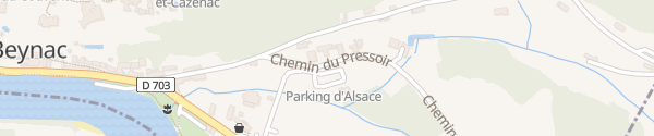 Karte Place d'Alsace Beynac-et-Cazenac