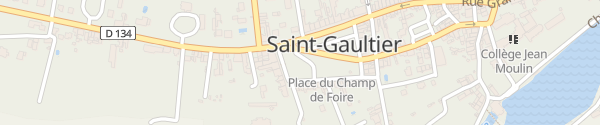Karte Place du Champ de Foire Saint-Gaultier