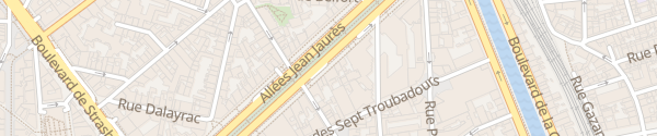 Karte Allée Jean Jaurès Toulouse