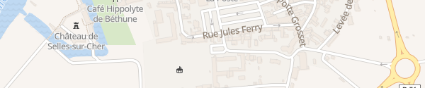 Karte Rue du Moulinet d'Hardemare Selles-sur-Cher