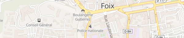 Karte Allée de Villote Foix