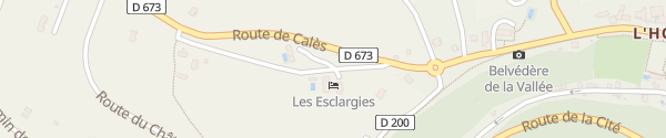 Karte Hôtel Les Esclargies Rocamadour