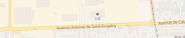 Karte Lidl Avenue Antoine de Saint-Exupéry Calais