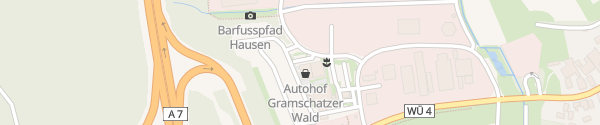 Karte Supercharger Autohof Gramschatzer Wald Hausen bei Würzburg