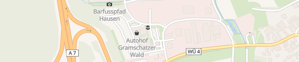 Karte Allego Autohof Gramschatzer Wald Hausen