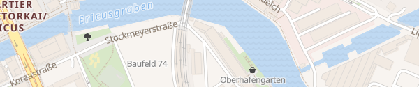 Karte Hafencity Oberhafen Stockmeyerstraße Hamburg