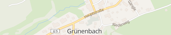 Karte Bushaltestelle Grünenbach